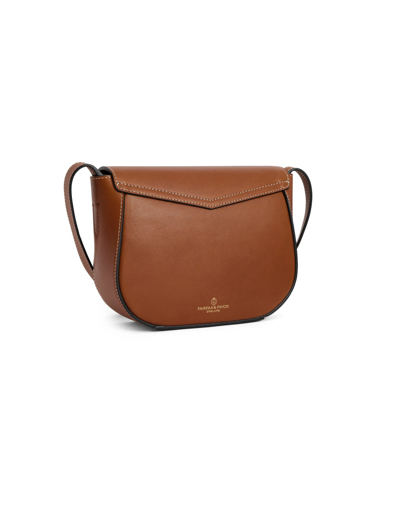 An image of the Fairfax & Favor Fairfax & Favor Blenheim Saddle Bag Tan Leather