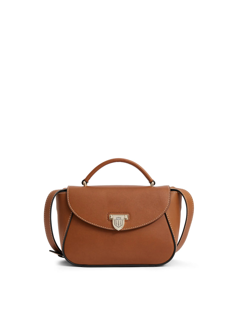 An image of the Fairfax & Favor Fairfax & Favor Mini Blenheim Handbag Tan Leather