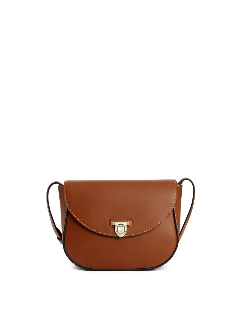 An image of the Fairfax & Favor Fairfax & Favor Blenheim Saddle Bag Tan Leather