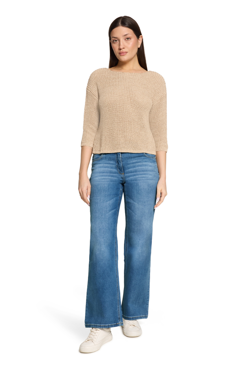 An image of the Betty Barclay 3/4 Sleeve Knitted Sweater