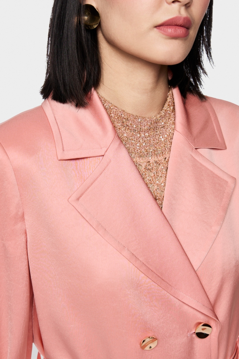 An image of the Marc Cain Satin Blazer Jacket