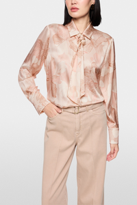 An image of the Marc Cain Silk Blend Bow Blouse