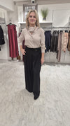 An image of the Marella Bondeno Black Long Trousers