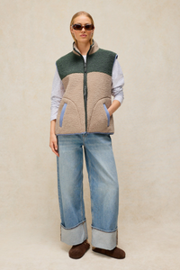 Borg Zip Through Gilet