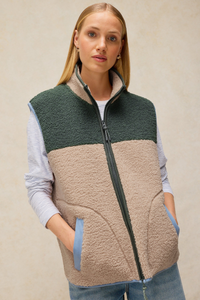 Borg Zip Through Gilet