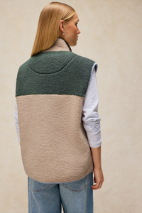 Borg Zip Through Gilet