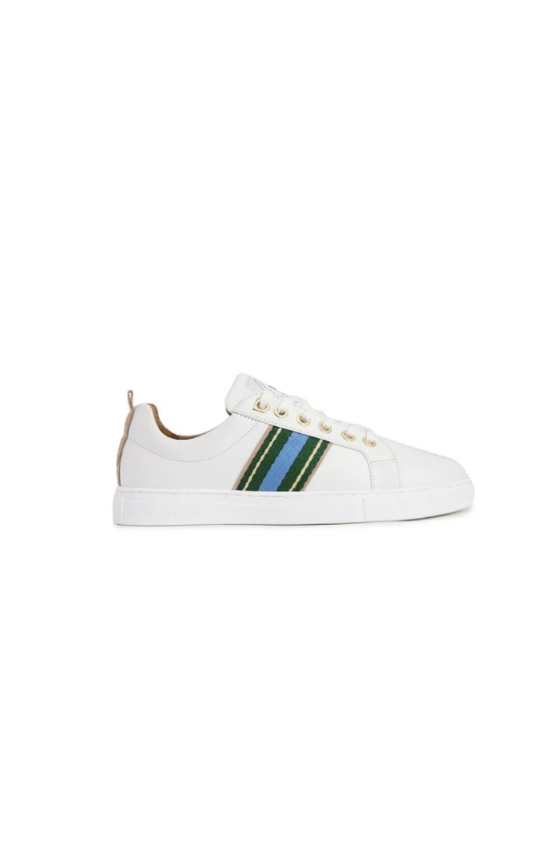Fairfax & Favor Boston Trainer White Leather