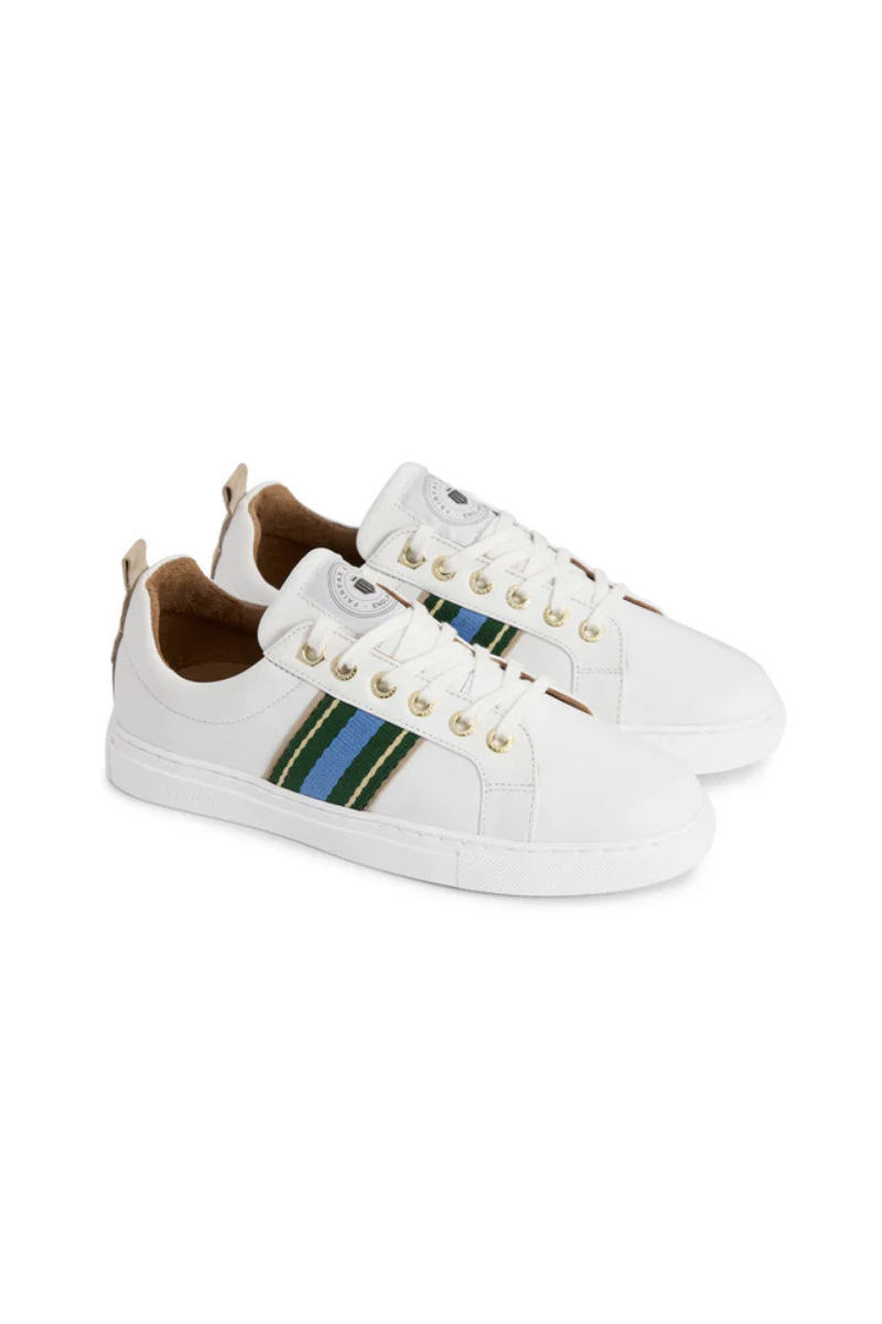 Fairfax & Favor Boston Trainer White Leather