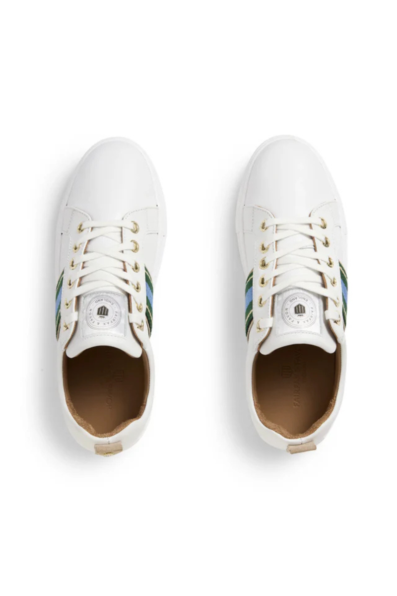 Fairfax & Favor Boston Trainer White Leather