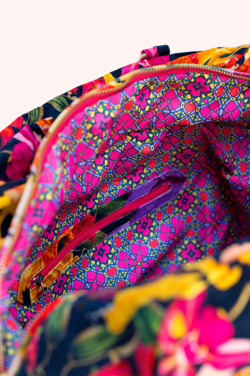 Botanical Kaleidoscope Lux Weekend Bag