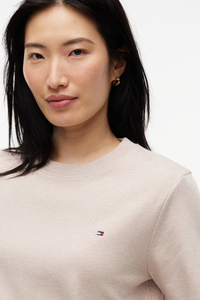 Interlock Knit Boxy Crew Neck T-Shirt