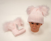 An image of the Sheldon International Double Pom Pom Hat