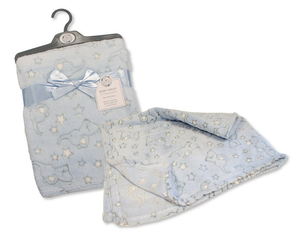 An image of the Sheldon International Baby Wrap - Elephants & Stars