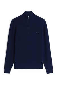 Seasonal Structure Zip Mock