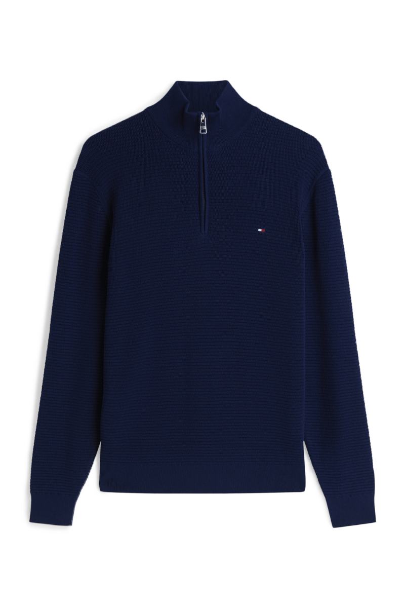 Seasonal Structure Zip Mock