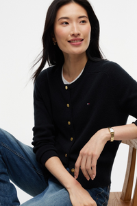 Soft Wool Jersey Slim Cardigan