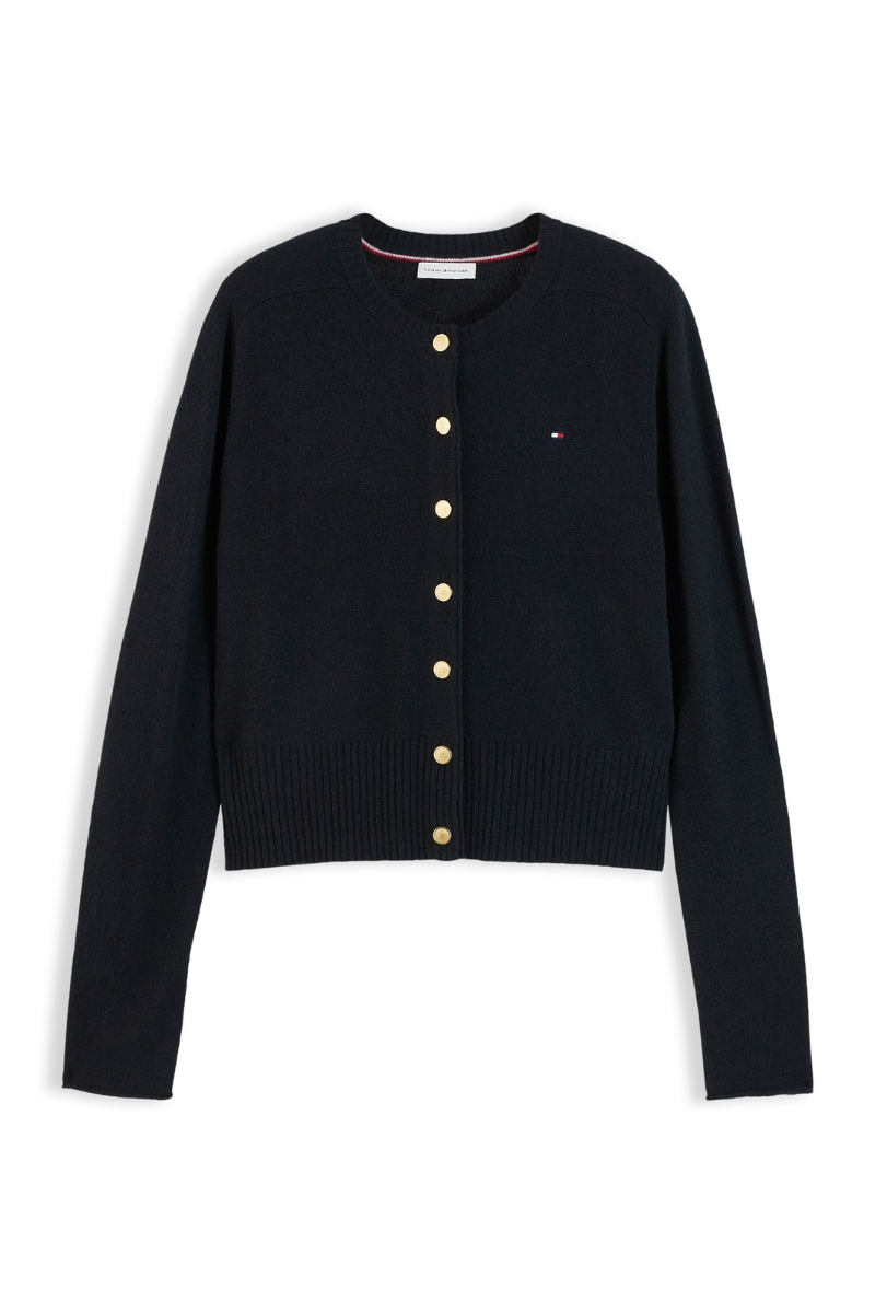 Soft Wool Jersey Slim Cardigan