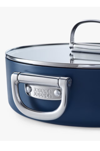 Space Folding Handle 25cm Shallow Casserole & Lid