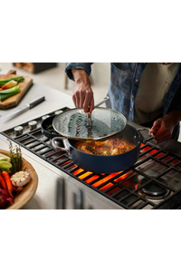 Space Folding Handle 25cm Shallow Casserole & Lid