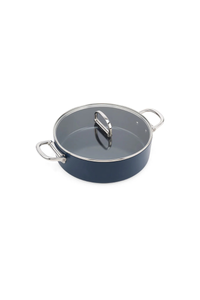 Space Folding Handle 25cm Shallow Casserole & Lid