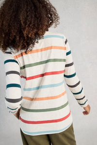 An image of the White Stuff Clara Long Sleeve Stripe Tee