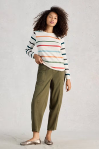 An image of the White Stuff Clara Long Sleeve Stripe Tee