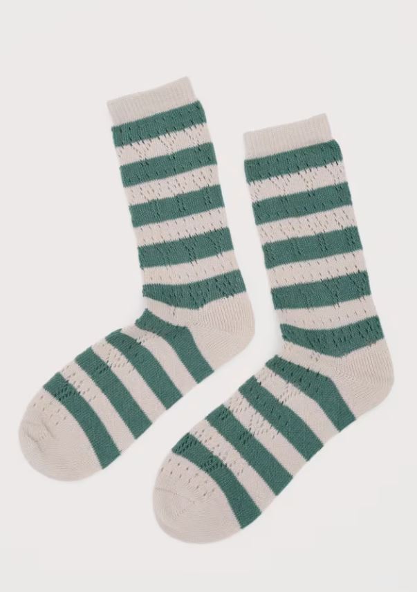 An image of the Seasalt Women's Pointelle Socks Cornish Sorrel