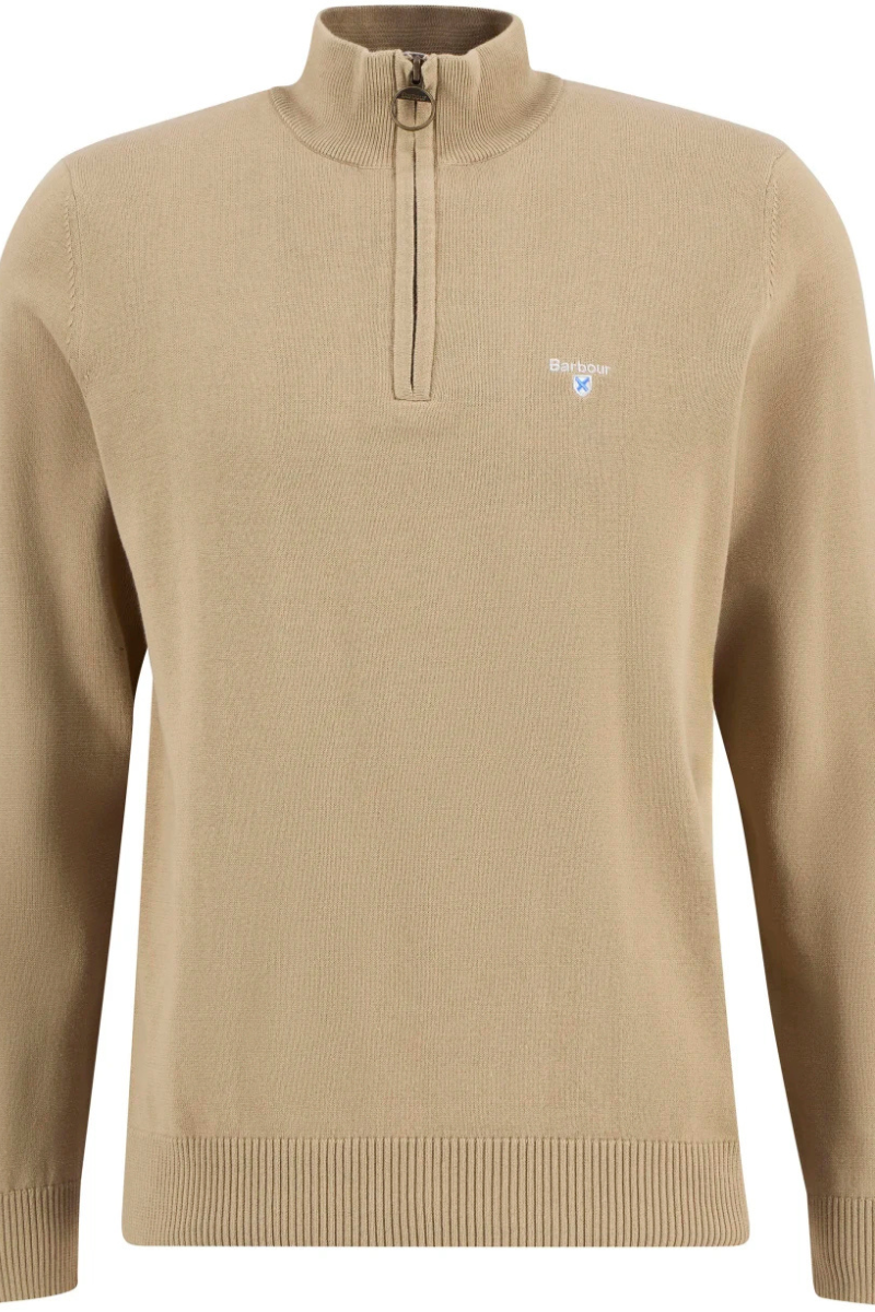 An image of the Barbour Lingwood Compact Cotton Half Zip Sweater
