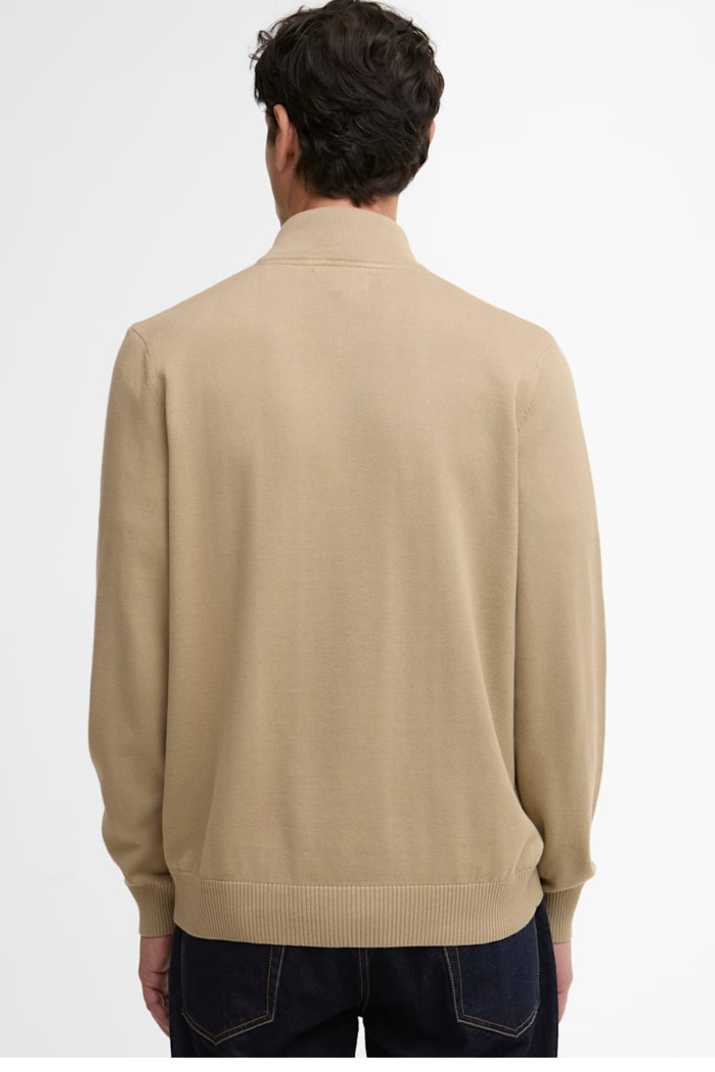 An image of the Barbour Lingwood Compact Cotton Half Zip Sweater