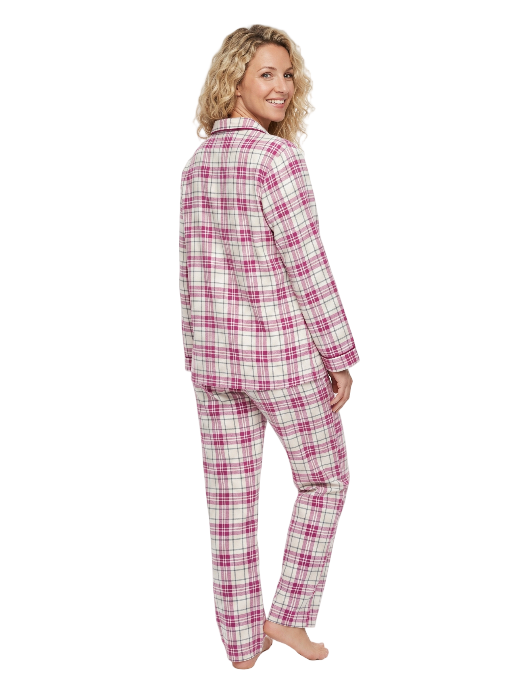 Check Cotton Wincey Pyjamas