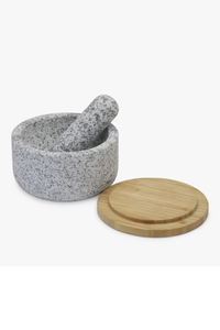 Dash Pestle & Mortar W/Bamboo Lid