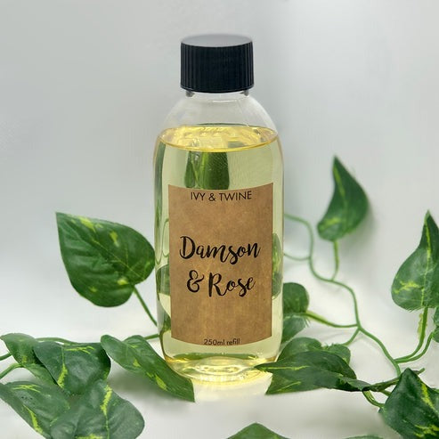 An image of the Ivy & Twine Damson And Rose Diffuser Refill 250ml