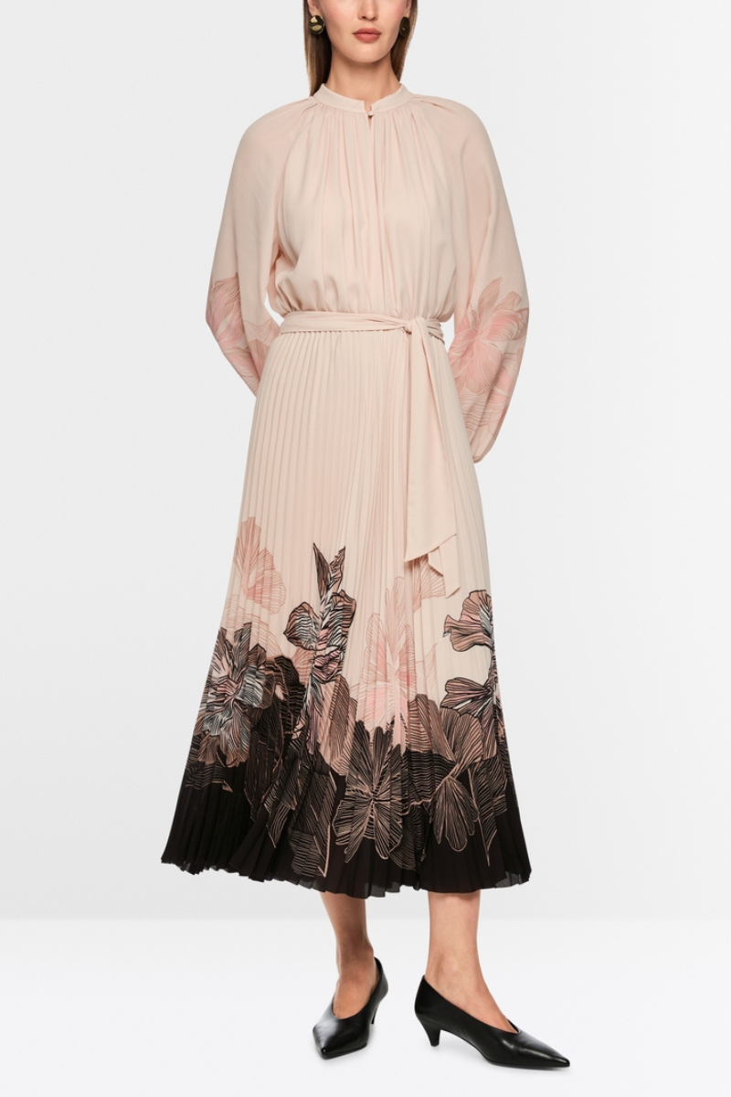 An image of the Marc Cain Pleated Midi Dress