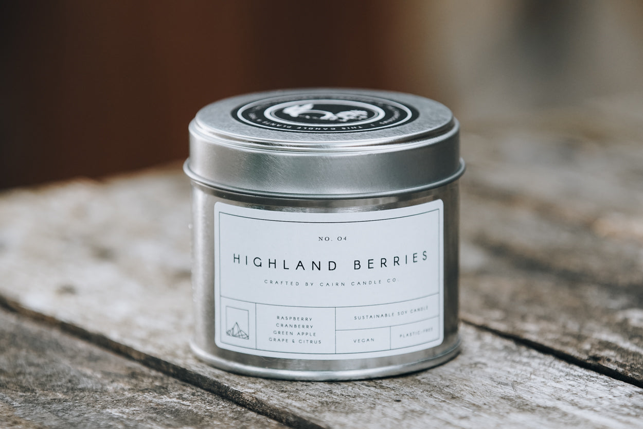 An image of the Cairn Candle Utility Tin Candle - 20cl Candle