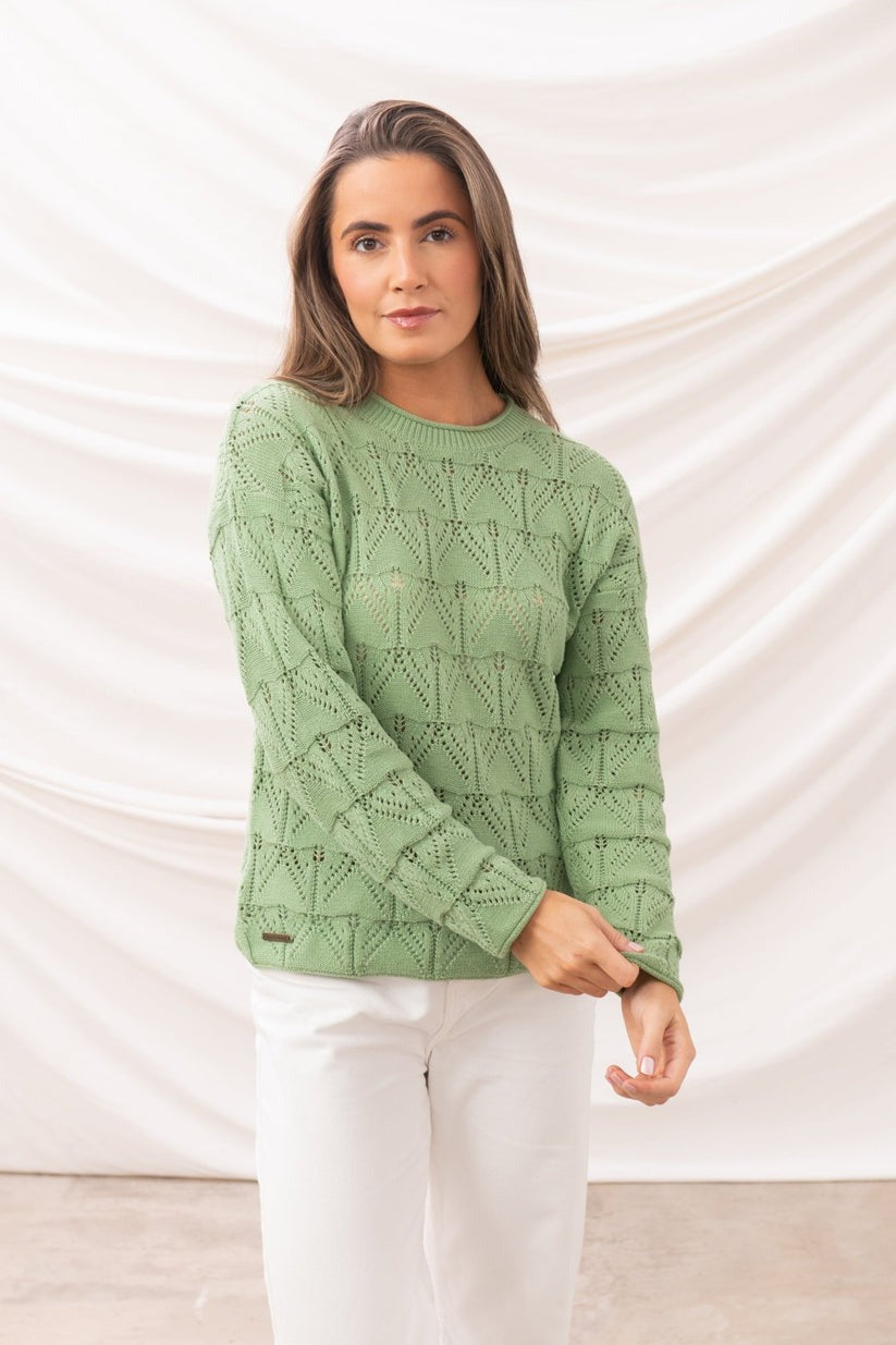An image of the Lighthouse Eden Jumper (Pointelle knit)