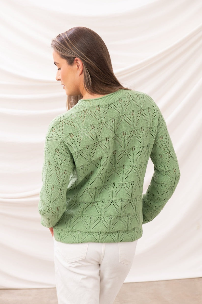 An image of the Lighthouse Eden Jumper (Pointelle knit)