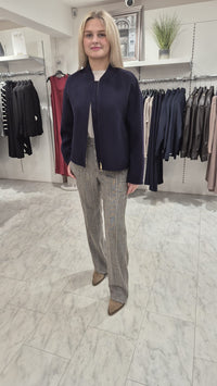 An image of the Marella Elodia Light Grey Long Trousers