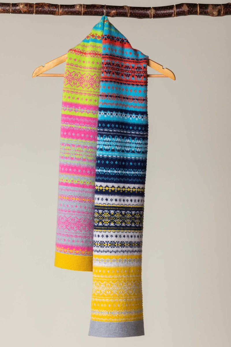 An image of the Eribe Alloa Fairisle Scarf