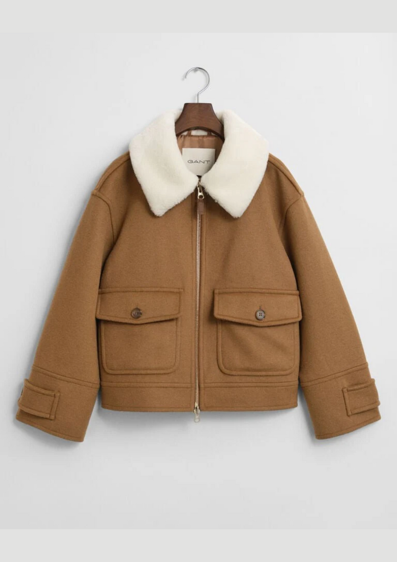 An image of the Gant Wool Blend Flight Jacket