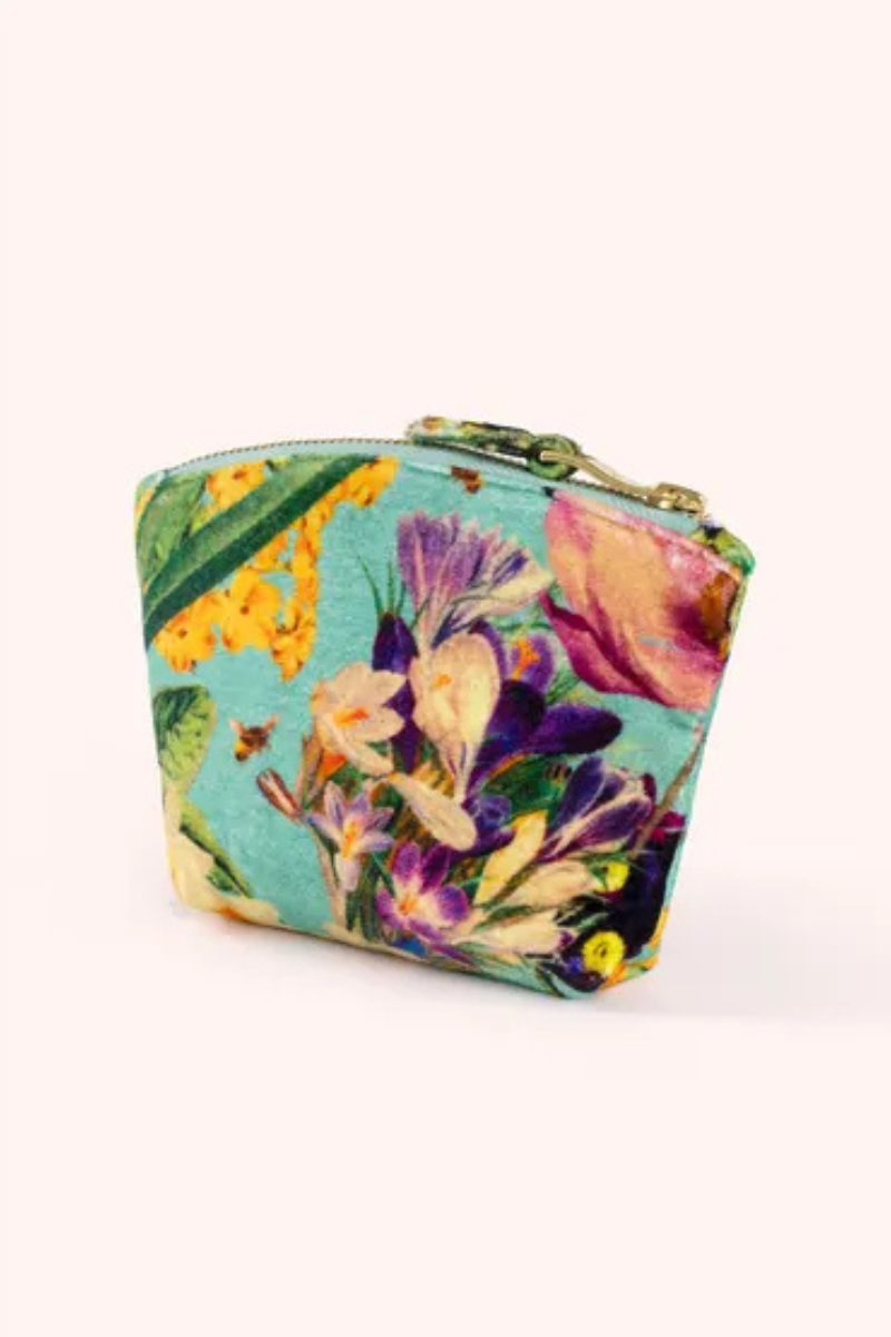 An image of the Powder Printed Velvet Mini Pouch