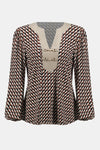 An image of the Joseph Ribkoff Geometric Top