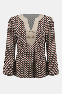 An image of the Joseph Ribkoff Geometric Top