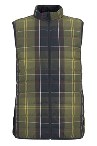 An image of the Barbour Reversible Tartan Puffer Gilet