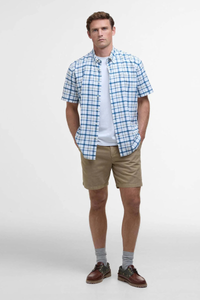 An image of the Barbour Glover Short Sleeved Linen Blend Regular Shirt