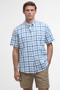 An image of the Barbour Glover Short Sleeved Linen Blend Regular Shirt