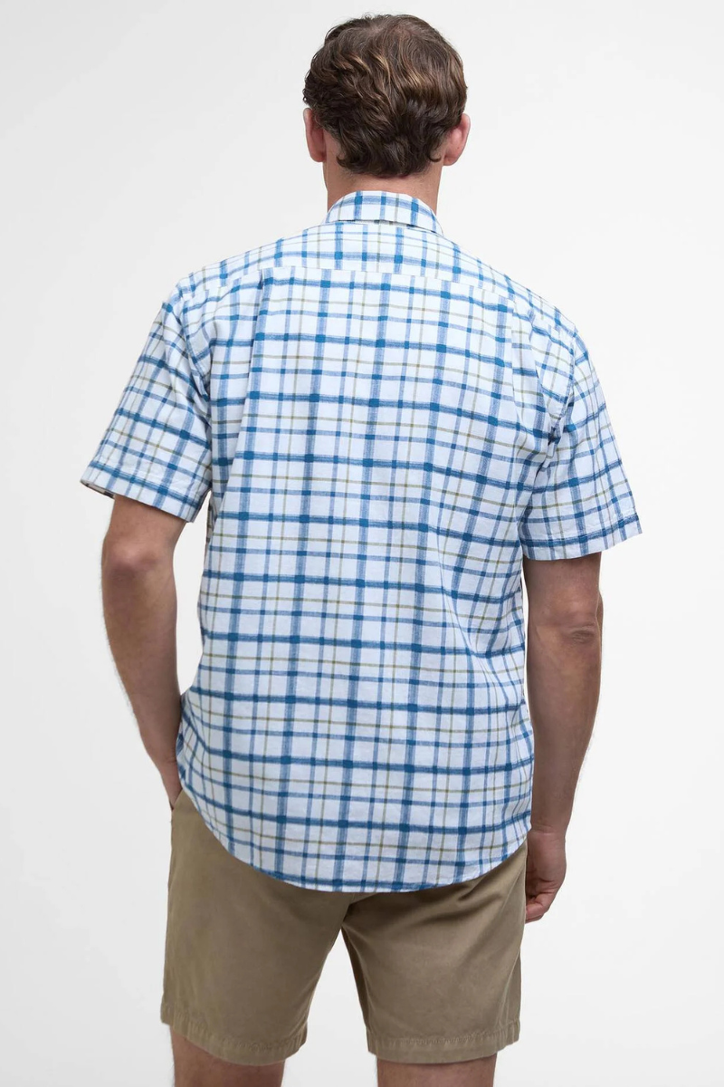 An image of the Barbour Glover Short Sleeved Linen Blend Regular Shirt