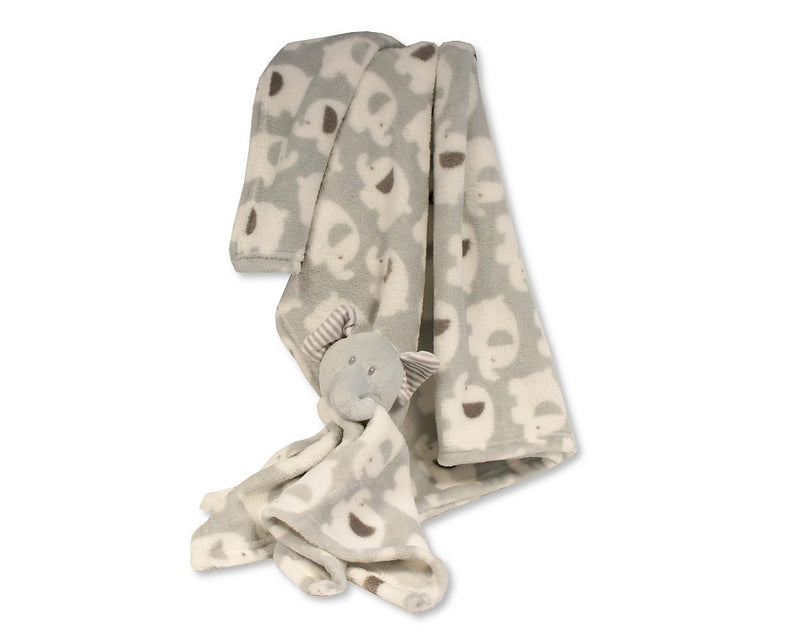 An image of the Sheldon International Baby Comforter with Blanket - Elephant