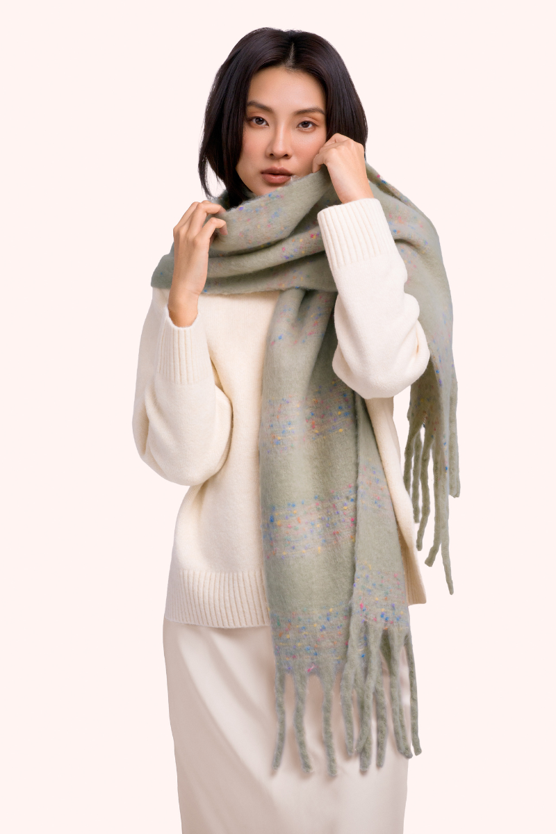 Nancy Scarf in Soft Green