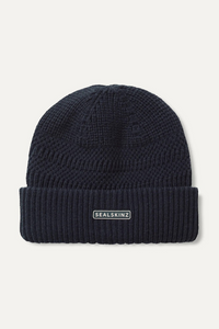 Gressenhall Waterproof Textured Stripe Roll Cuff Beanie