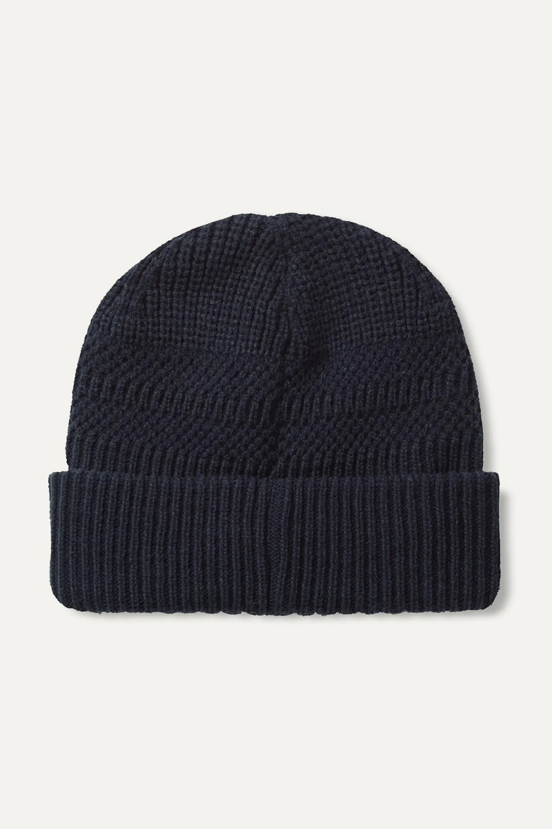 Gressenhall Waterproof Textured Stripe Roll Cuff Beanie